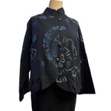 Yaza Jacket, Pouch Pocket, Lines & Flowers M/L