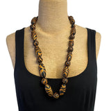 Dawn Siebel Necklace, Tribal, Brown/Black
