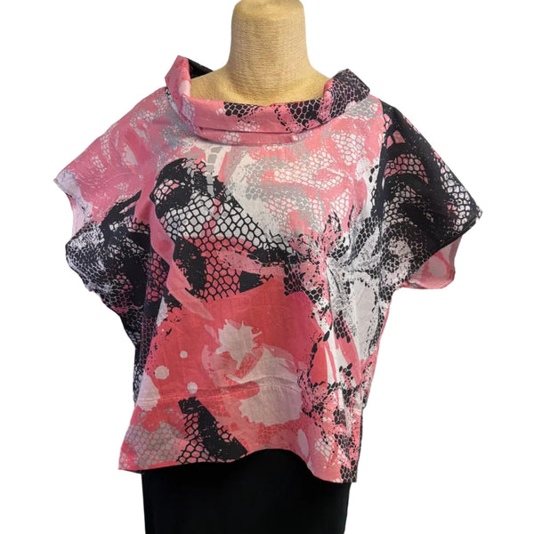 Igor Top, Taylor, Pink/Black/White, M/L