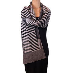 Nuno Shawl, Half Size, Color Plates, Black/White
