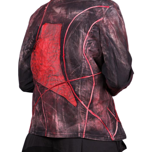 Tatiana Palnitska Jacket, A Story In Red And Black, Red/Black, XS