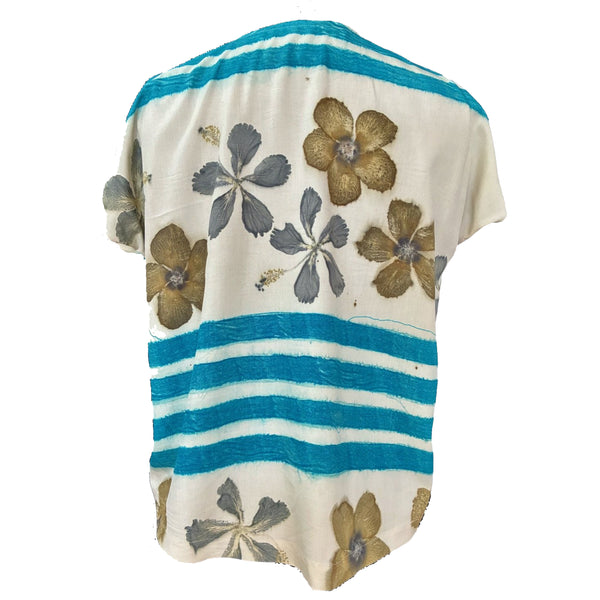 Doshi Tee, Botanical Blossom, Citrine/Ivory M