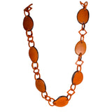 Lula Castillo Necklace, Ovals, Orange