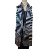 Nuno Shawl, Half Size, Color Plates, Black/White