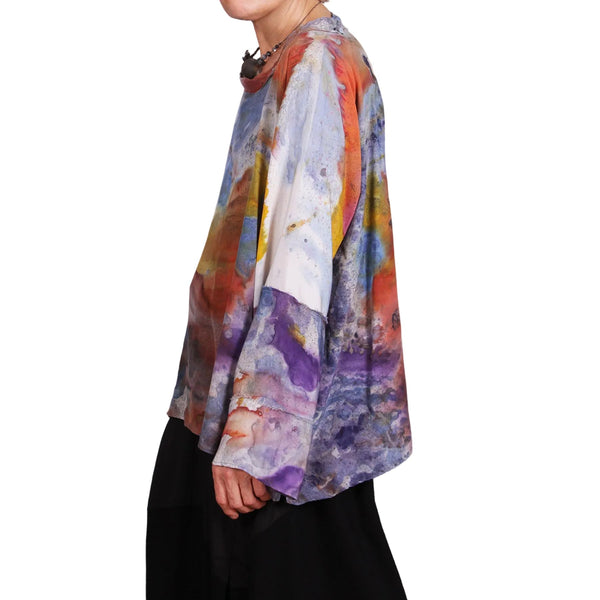 Tatiana Palnitska Top, Playing With Watercolors, Top L/XL
