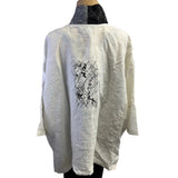 Mara Gibbucci Jacket, Hi-Lo, Black/White S/M, M/L & L/XL