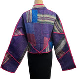 NAMAI Kantha Jacket, Reversible, Cropped, Suzani, Multicolor S/M