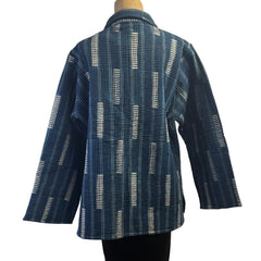 Sudarshan Jacket, Blue/White/Black S & M/L