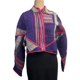 NAMAI Kantha Jacket, Reversible, Cropped, Suzani, Multicolor S/M
