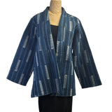 Sudarshan Jacket, Blue/White/Black S & M/L