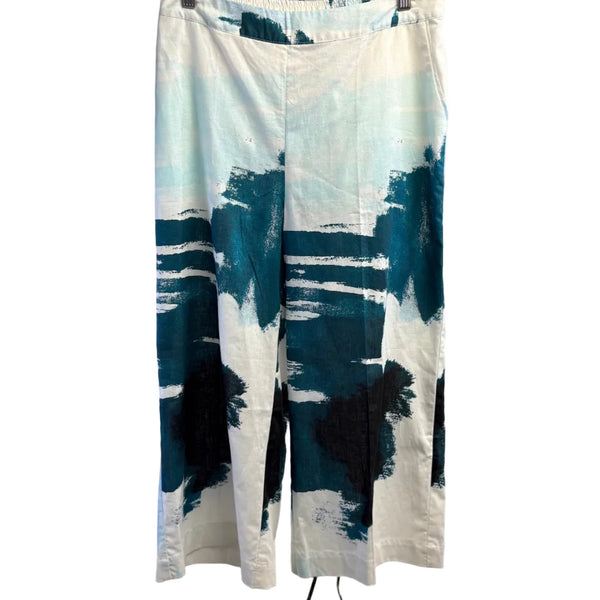 Ingrid Munt Pants, White/Teal/Black S & M