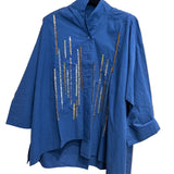 M Square Shirt, Sequin, Midnight M