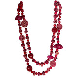 Lula Castillo Necklace, Citrus Rolls, Red
