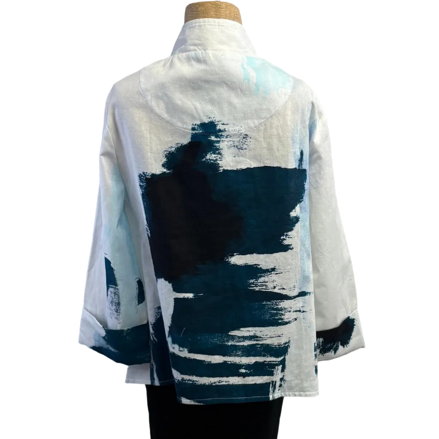 Ingrid Munt Jacket, White/Teal/Black S & M