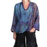 Tatiana Palnitska Art Blouse, Ocean In The Desert S/M