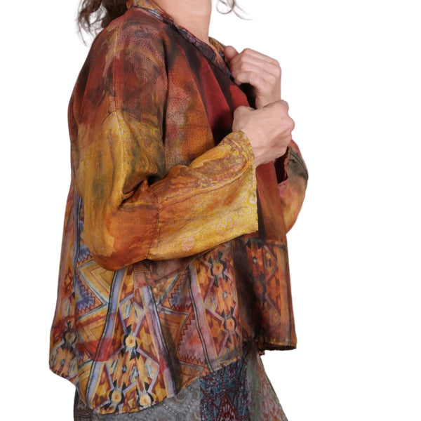 Tatiana Palnitska Swing Blouse, Southwestern Landscape S/M