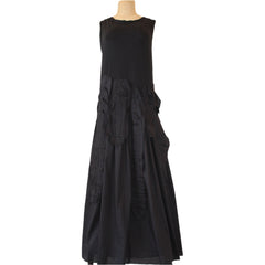 Loyko Dress, Tulip, Sleeveless, Black XS
