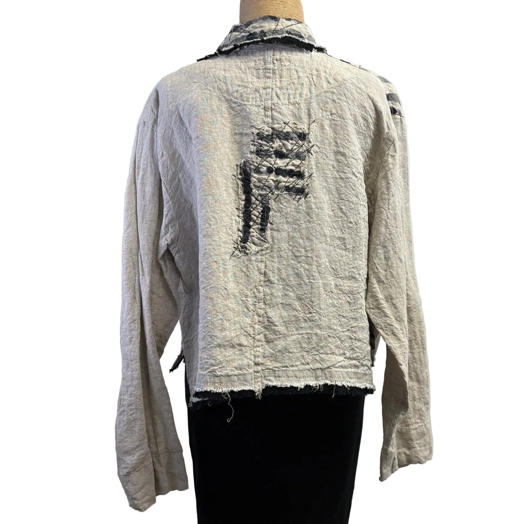 Mara Gibbucci Jacket, Short, Ecru/Black M & L