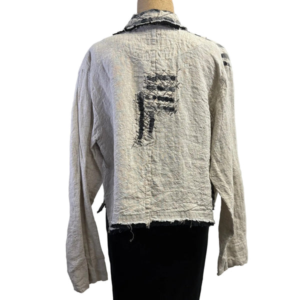 Mara Gibbucci Jacket, Short, Ecru/Black M & L