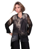 Tatiana Palnitska Art Blouse, Keep Going Never Stop S/M