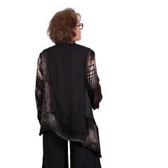 Tatiana Palnitska Art Blouse, Keep Going Never Stop S/M