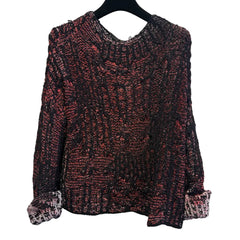 Pier Antonio Gaspari Sweater, Painted, Red/Black S & M/L