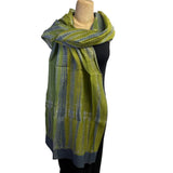 Neeru Kumar Scarf/Shawl, Green/Blue