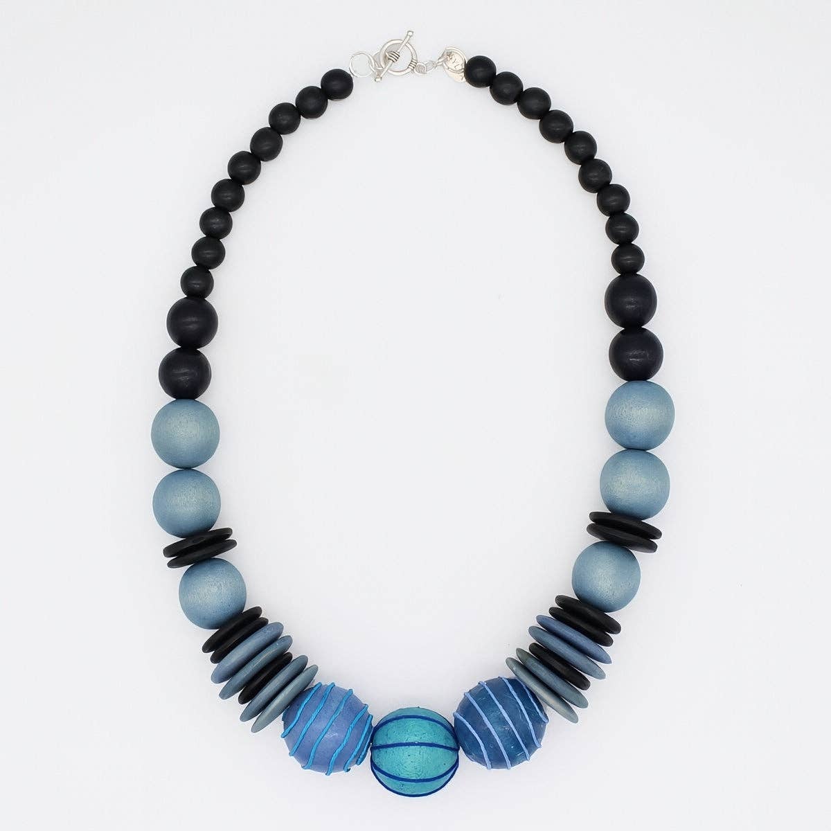 Sylca Designs Necklace, Elowen Bead, Blue
