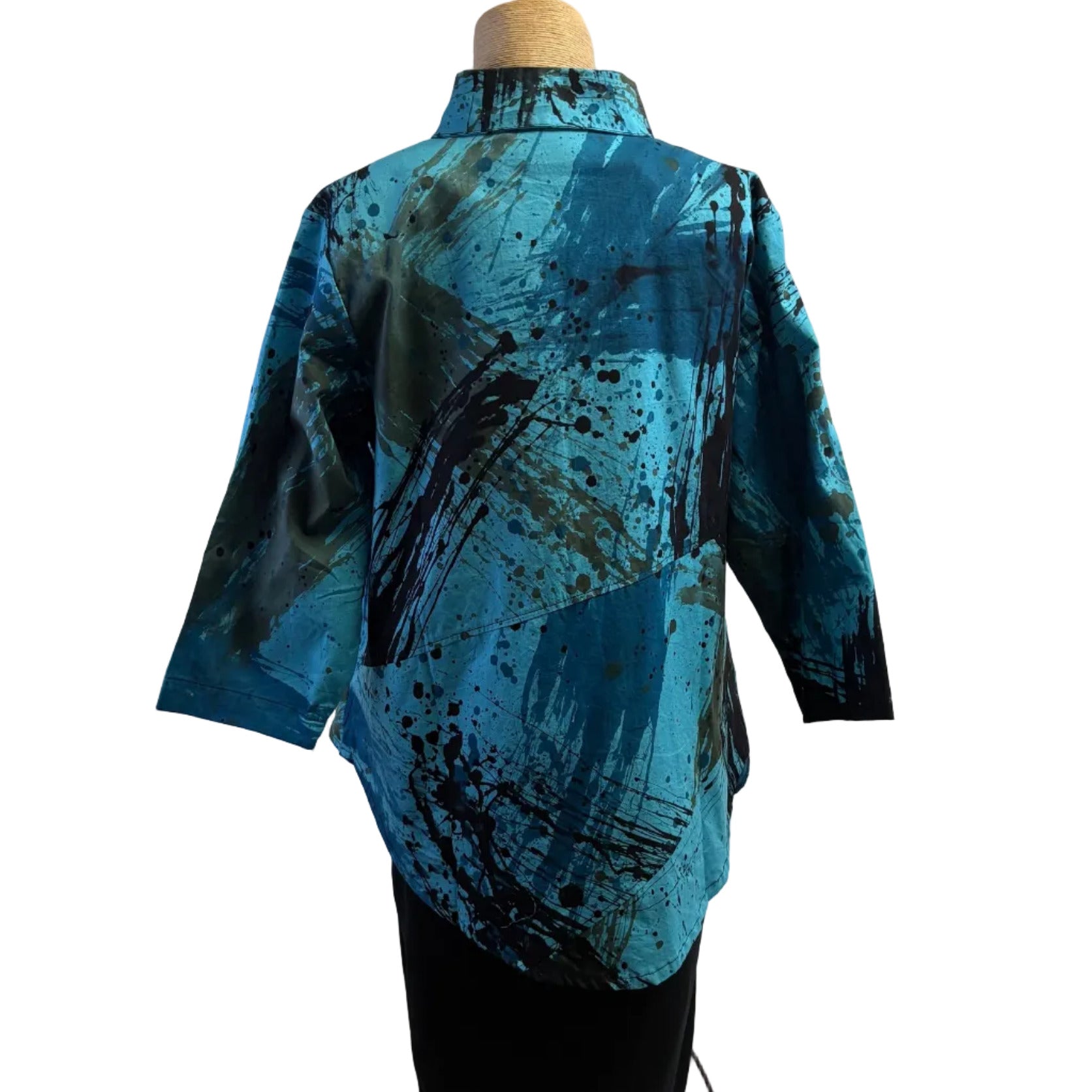 Adverb Shirt, Short Enough, String, Blue/Brown/Black XS & S