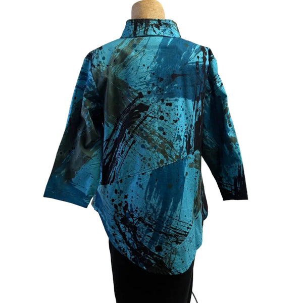 Adverb Shirt, Short Enough, String, Blue/Brown/Black XS & S