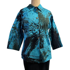 Adverb Shirt, Short Enough, String, Blue/Brown/Black XS & S