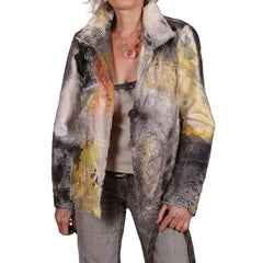 Tatiana Palnitska Jacket, Sub-surface Exposure, White/Charcoal/Yellow/Orange, XS/S