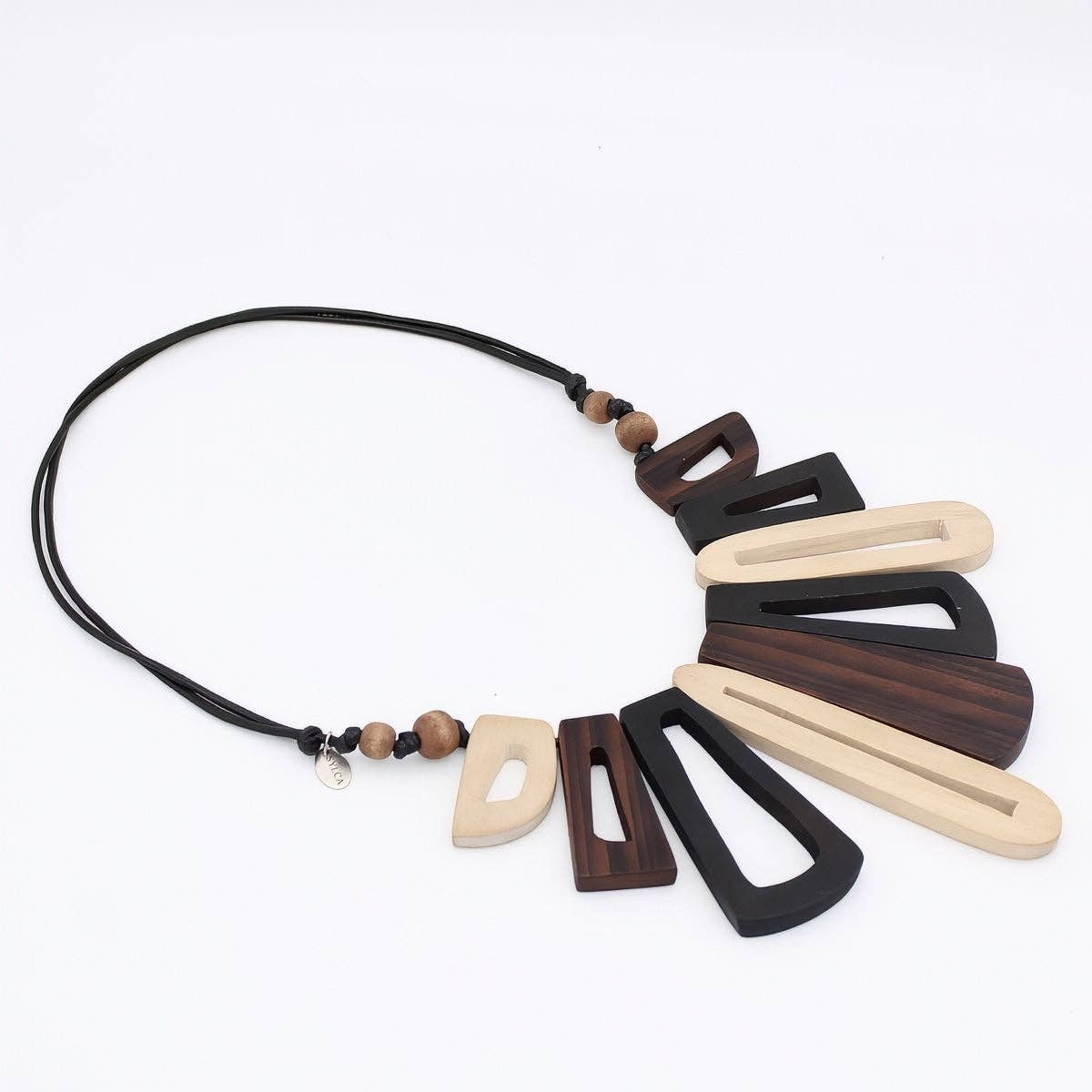 Sylca Designs Necklace, Boho Bloom, Brown