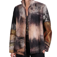 Tatiana Palnitska Jacket, Interlude In A Museum, Black/Brown/Beige, S/M
