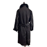 Catherine Bacon Coat, Trench, Wump, Dyed Black,  M