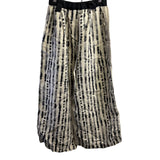 Mara Gibbucci Pants, Ecru/Black Stripes On Front XS & S