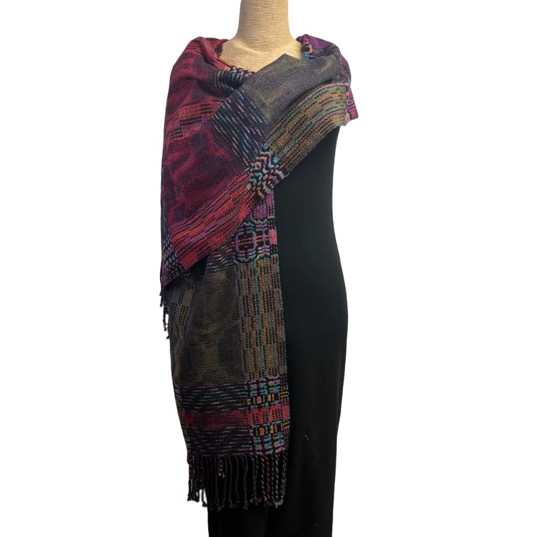 Muffy Young Shawl, Vibrant, Blocks & Polyvalence