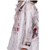Tatiana Palnitska Jacket, Canvas Your Options, White/Red, M