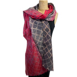 Neeru Kumar Scarf/Shawl, Red/Mauve