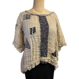 Mara Gibbucci Pullover, Ecru/Black S/M, M/L. & L/XL