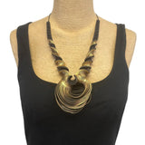 OroPoPo Necklace, Oryx Horns White Sands, Gold