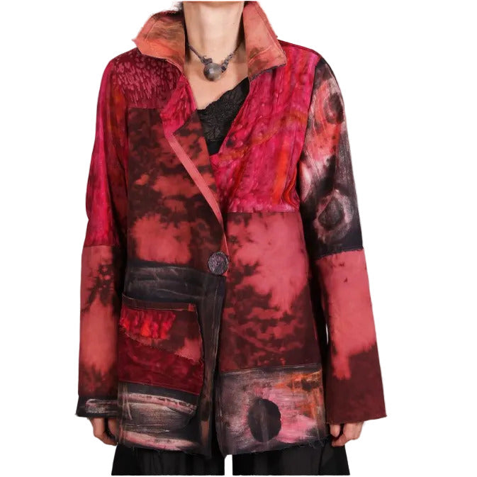 Tatiana Palnitska Jacket, Like Red Hot Chili Peppers, Red/Black, S/M