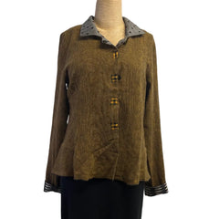 Debora Cross Shirt, Bronze/Black XS