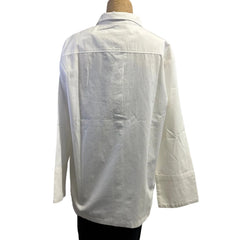 M Square Shirt, Point, White/Black XS & XL