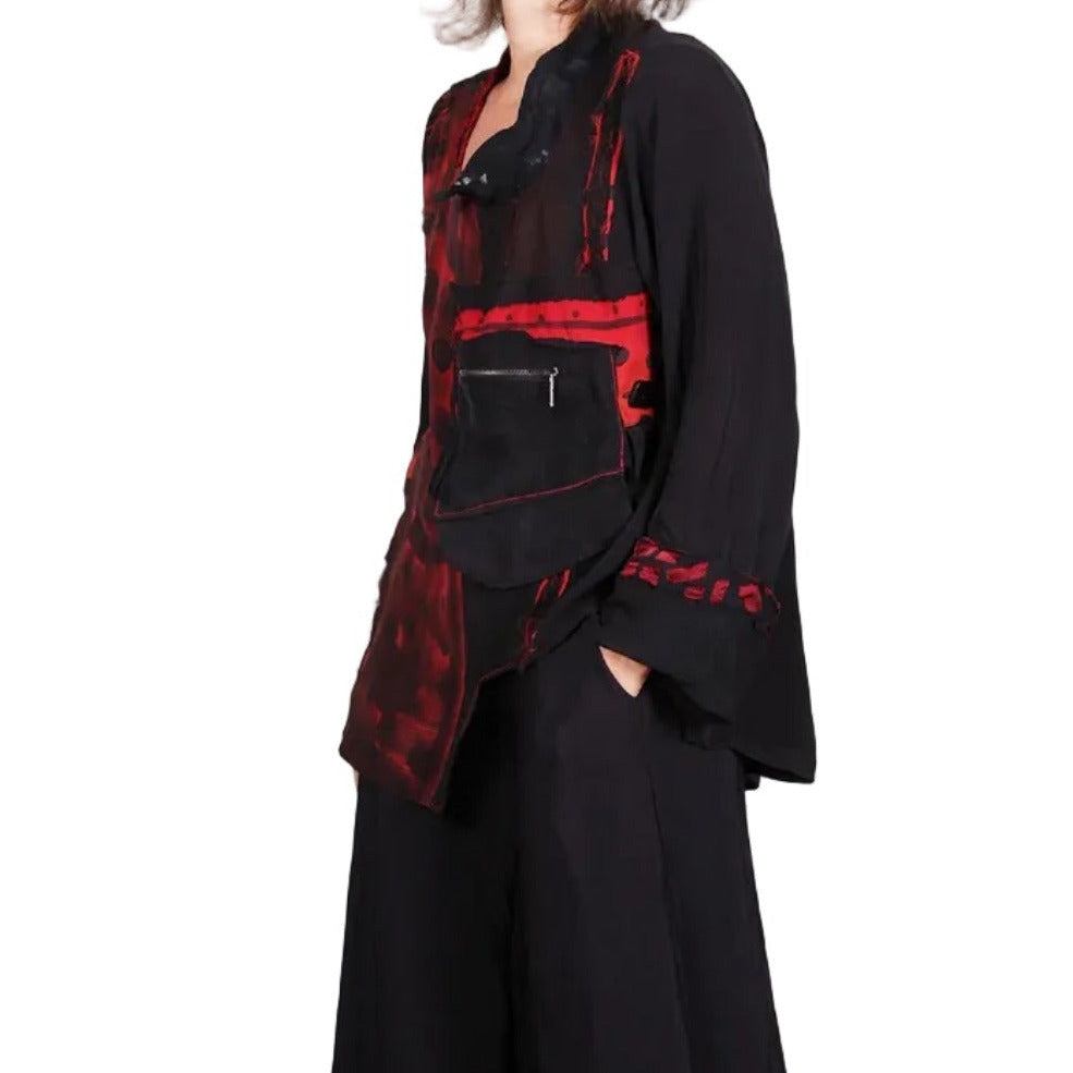 Tatiana Palnitska Top, Red-Y For The Unexpected, Black/Red, S/M
