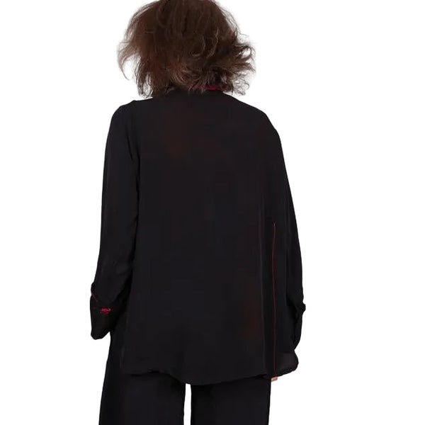 Tatiana Palnitska Top, Red-Y For The Unexpected, Black/Red, S/M