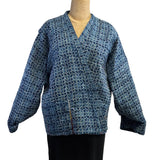 Yaza Jacket, Mogual, Quilted, Reversible, Indigo/Pale Indigo S/M & L/XL