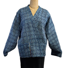 Yaza Jacket, Mogual, Quilted, Reversible, Indigo/Pale Indigo S/M & L/XL
