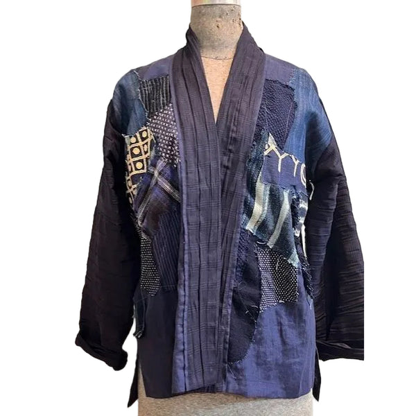 Catherine Bacon Jacket, Indigo Mosaic, Morgan, L