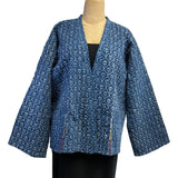 Yaza Jacket, Mogual, Quilted, Reversible, Indigo/Pale Indigo S/M & L/XL